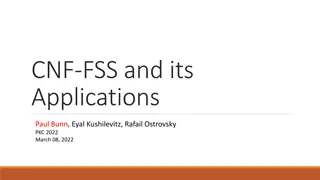 CNF-FSS and Its Applications: PKC 2022 March 08