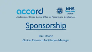 Sponsorship in Clinical Research