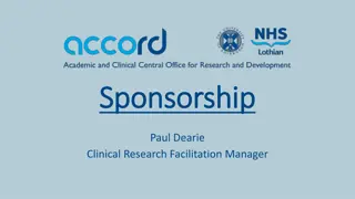 Understanding Sponsorship in Clinical Research