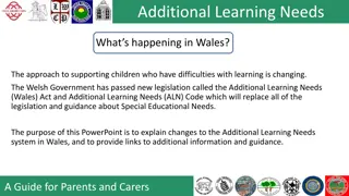 Changes in Additional Learning Needs Support in Wales
