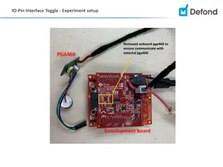 Experiment Setup for IO Pin Interface Toggle with PGA460 Development Board