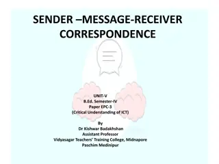 Understanding Sender, Message, Receiver Correspondence in Communication Process