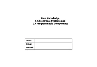 Electronic Systems and Programmable Components