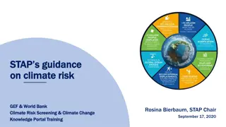 Climate Risk Assessment and Guidance for GEF Projects