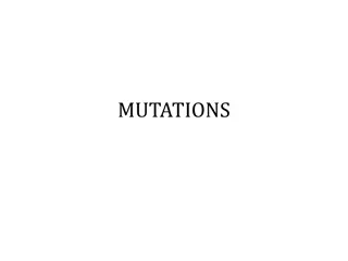 Mutations in Biology