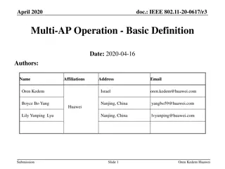 Multi-AP Operation in IEEE 802.11-20-0617/r3