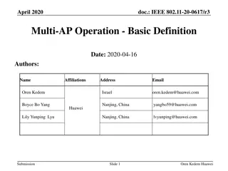 Understanding Multi-AP Operation in IEEE 802.11-20-0617/r3