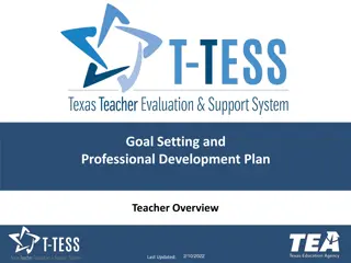 Teacher Goal-Setting and Professional Development Plan Overview