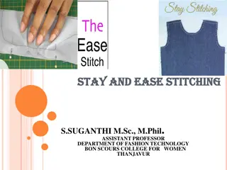 Stay Stitching and Easing in Sewing