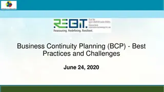 Business Continuity Planning: Best Practices and Challenges