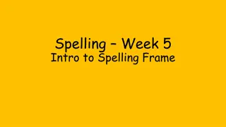 Explore Spelling Frame for Effective Spelling Practice