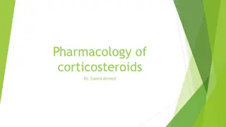 Pharmacology of Corticosteroids by Dr. Saeed Ahmed