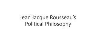 Jean Jacques Rousseau's Political Philosophy