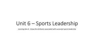 Attributes of Successful Sports Leadership