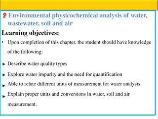 Environmental Physicochemical Analysis for Water and Soil