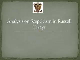 Analysis on Scepticism in Russell Essays