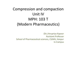 Understanding Tablet Compression and Compaction in Modern Pharmaceutics