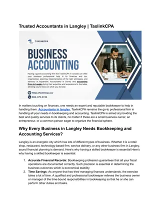 Trusted Accountants in Langley _ TaxlinkCPA