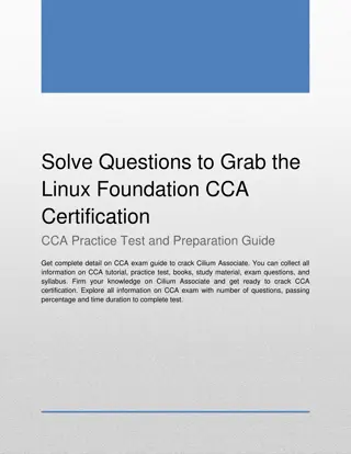 Solve Questions to Grab the Linux Foundation CCA Certification