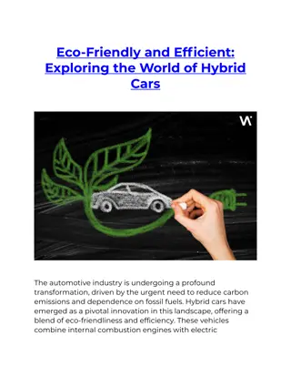 Eco-Friendly and Efficient Exploring the World of Hybrid Cars