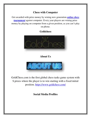 Online Chess Tournaments, goldchess