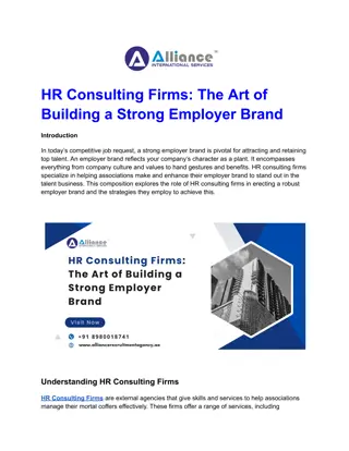 HR Consulting Firms_ The Art of Building a Strong Employer Brand