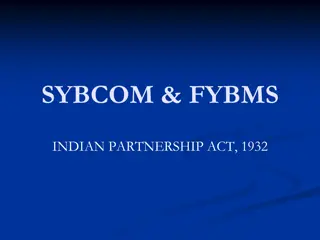 The Indian Partnership Act of 1932