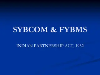 Understanding the Indian Partnership Act of 1932