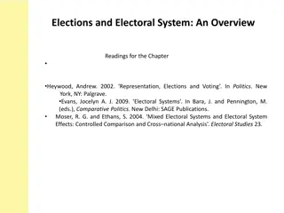 Elections and Electoral Systems