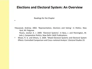 Understanding Elections and Electoral Systems