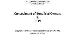 Beneficial Ownership and DNFBPs in The Bahamas