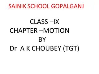 Motion: Concepts and Definitions in Physics