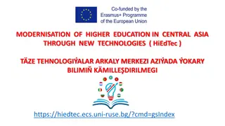 Modernisation of Higher Education in Central Asia Through New Technologies