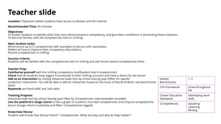 Competencies and Unifrog Tool for Student Development