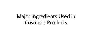 Key Cosmetic Ingredients for Skincare Products