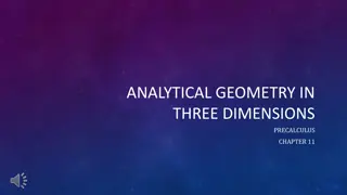 Exploring Three-Dimensional Geometry in Precalculus