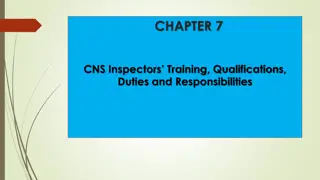 CNS Inspectors Training and Responsibilities in Civil Aviation Safety Oversight