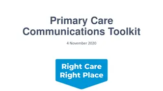 Primary Care Communications Toolkit - Supporting Healthcare Professionals in Pandemic