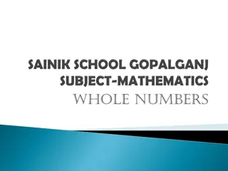 Whole Numbers and Basic Properties