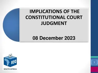 Analysis of Constitutional Court Judgment Implications