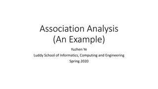 Association Analysis in Data Mining