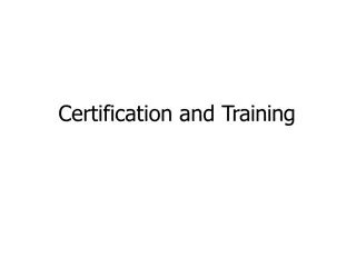 Certification and Training in Information Security