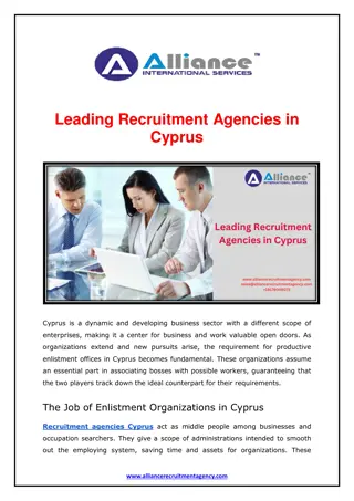 Leading Recruitment Agencies in Cyprus