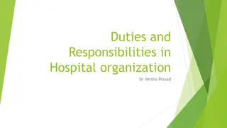 Roles and Responsibilities in Hospital Organization