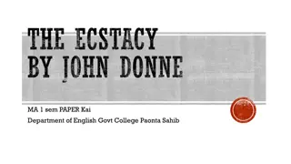 Analysis of John Donne's 