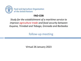 Establishment of Maritime Service for Agricultural Trade in the Caribbean