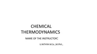 Introduction to Chemical Thermodynamics: Systems and Properties