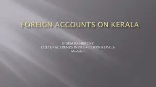 Cultural Encounters in Pre-Modern Kerala: A Historical Overview