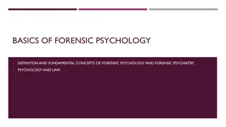 Introduction to Forensic Psychology and its Intersection with Law
