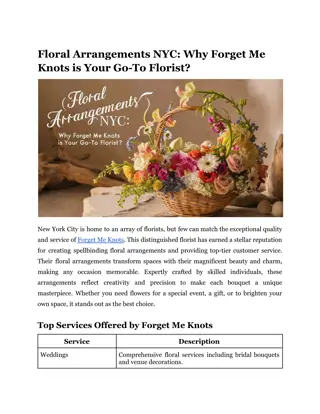 Floral Arrangements NYC_ Why Forget Me Knots is Your Go-To Florist